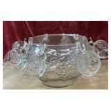 9 pc. Punch bowl set.