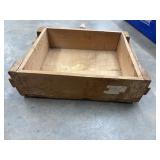 Small wooden ammo storage crate.