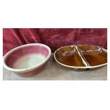 2 pc. vintage stoneware bowl and Kathy Kale