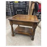 Vintage wood end table (or side table) designed