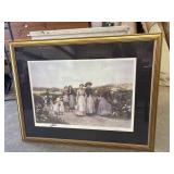 Framed vintage print reproductions of "Berry