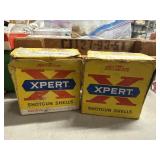 Vintage Western Xpert 12-Gauge Shotgun Shell Boxes