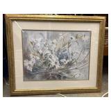 Framed watercolor painting or art print featuring