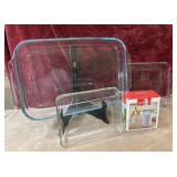 4 pc. Pyrex  and Anchor casserole dishes and