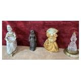 4 pc.  Vintage white porcelain figurine, vintage