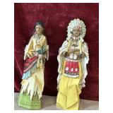 2 pc. vintage Native American Figurines