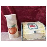 2 pc. Holy Howard ceramic orange juice pitcher,