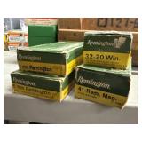 4 Boxes Remington 6mm Rem, 41 Mag, 32-20 Win