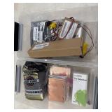 2 Storage boxes filled with various DIY