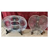 2 pc. compartment divided serving dish and