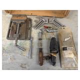 Assorted Workshop Tool Lot ï¿½ Bench vise,