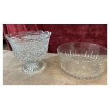 2 pc. Wexford pattern pedestal bowl and