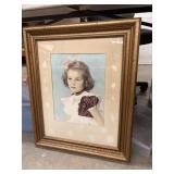 Vintage hand-tinted portrait photograph of a