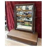 Vintage  wooden tabletop vanity