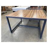 Double workstation computer desk.