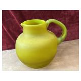 Vintage  art glass pitcher