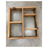 Handmade wooden shadow box.