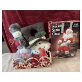 6 pc. woven basket tray cardinal salt and pepper