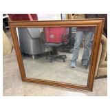 Classic rectangular wall mirror.