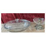 Oval casserole dish and centerpiece bowl