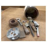 Assorted metal lot, including galvanized