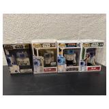 Lot of 4 Star Wars Funko Pop R2-D2 all brand new