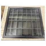 A Gallery Solutions Black Display Case.