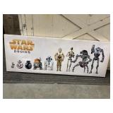 Star Wars Droids canvas wall decor featuring an