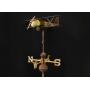 Biplane Weathervane - Metal