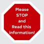 Stop & Read Important Information