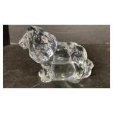 Franklin Crystal Lion Pair