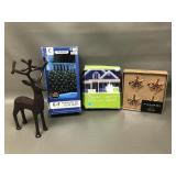 Twinkling Christmas Lights, Tahari Napkin Rings