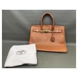 Faux Hermes Birkin Gold Togo Purse Bag