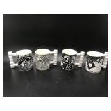 Vintage 1970's Safari Ceramic Coffee Mugs