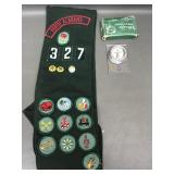 Sweet Vintage Girlscout Sash & Compass