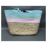 New Sun & Sand Natural Woven Tote Bag