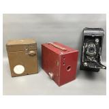 Kodak Brownie's & No 1a Pocket Vintage Cameras