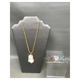 Amethyst & Stone Costume Jewelry