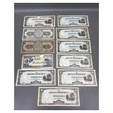 Mexican & Japanese Bills