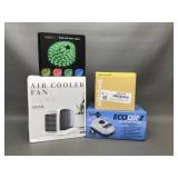 Air Cooler Fan, Adjustable Air Pump & Led Lights