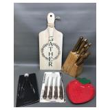 Vintage Faberware Knife Set & More