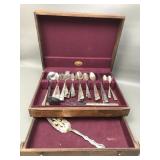 Vintage Silver Plated Coronation Flatware In Box