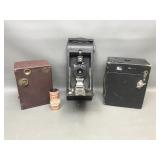 Conley Jr Folding & Kodak No 2 A Vtg Cameras
