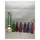 Vintage Monicello Wine & Quirky Glass Bottles