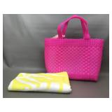 Upcycle Shop Woven plastic beach bag & towel