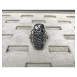 Handmade Signed Druzy Sterling Silver Ring