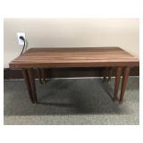 Mcm Wooden Slatted Table Bench