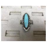 Sterling Silver Native American Turquoise Bell