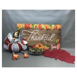 Velvet Thanksgiving Turkey & Fun Fall Decor