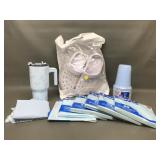 Blue Party Supplies, Faux Crocs & Hydrapeak Cup